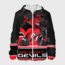 Куртка с капюшоном мужская New Jersey Devils, цвет: 3D-белый