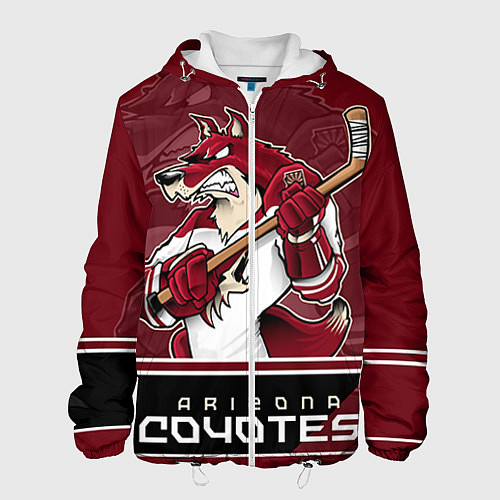 Мужская куртка Arizona Coyotes / 3D-Белый – фото 1