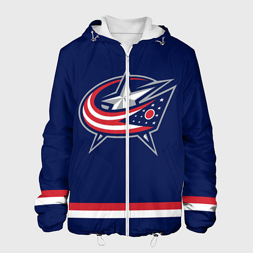 Мужская куртка Columbus Blue Jackets / 3D-Белый – фото 1