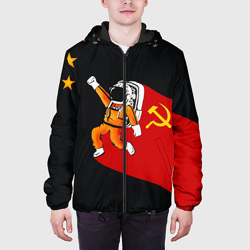 Мужская куртка Советский Гагарин / 3D-Черный – фото 3