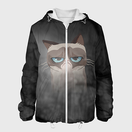 Мужская куртка Grumpy Cat / 3D-Белый – фото 1