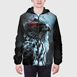 Куртка с капюшоном мужская Ночной орёл, цвет: 3D-черный — фото 2