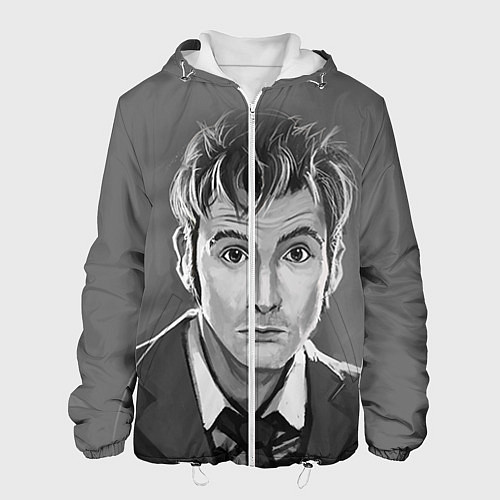 Мужская куртка Doctor Who: fun-art / 3D-Белый – фото 1