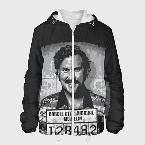 Мужская куртка Pablo Escobar: Smile / 3D-Белый – фото 1