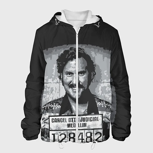Мужская куртка Pablo Escobar: Smile / 3D-Белый – фото 1