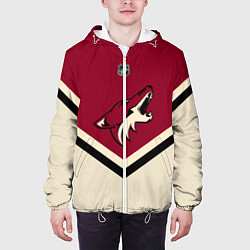 Куртка с капюшоном мужская NHL: Arizona Coyotes, цвет: 3D-белый — фото 2