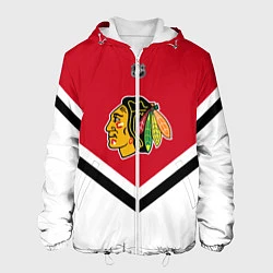 Куртка с капюшоном мужская NHL: Chicago Blackhawks, цвет: 3D-белый