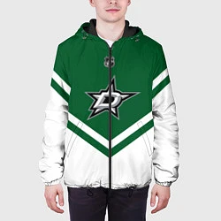Куртка с капюшоном мужская NHL: Dallas Stars, цвет: 3D-черный — фото 2