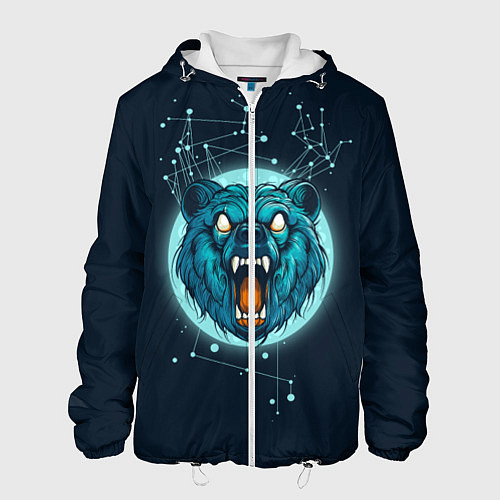 Мужская куртка Космический медведь / 3D-Белый – фото 1