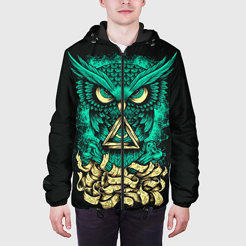 Мужская куртка Bring Me The Horizon: Owl / 3D-Черный – фото 3