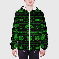 Куртка с капюшоном мужская Ядерная зима, цвет: 3D-белый — фото 2
