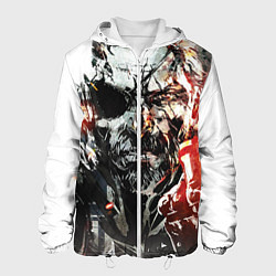 Куртка с капюшоном мужская Metal gear solid 5, цвет: 3D-белый