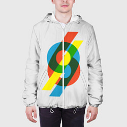 Куртка с капюшоном мужская 69, цвет: 3D-белый — фото 2
