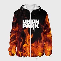 Куртка с капюшоном мужская Linkin Park: Hell Flame, цвет: 3D-белый