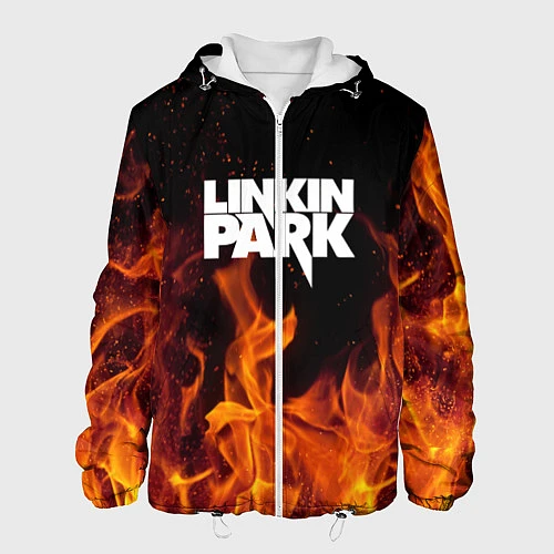 Мужская куртка Linkin Park: Hell Flame / 3D-Белый – фото 1