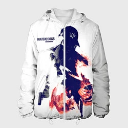 Куртка с капюшоном мужская Watch Dogs 2, цвет: 3D-белый