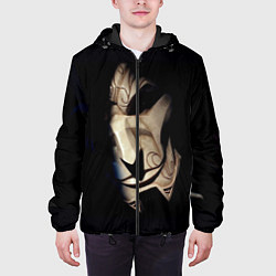 Куртка с капюшоном мужская Маска, цвет: 3D-черный — фото 2