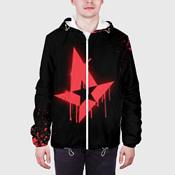 Куртка с капюшоном мужская Astralis: Black collection, цвет: 3D-белый — фото 2