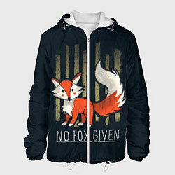 Куртка с капюшоном мужская No Fox Given, цвет: 3D-белый