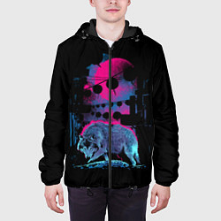 Куртка с капюшоном мужская Wolf Town, цвет: 3D-черный — фото 2