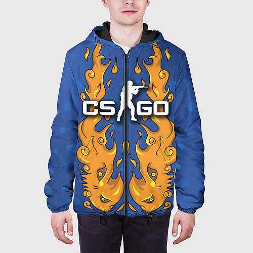 Мужская куртка CS:GO Fire Elemental / 3D-Черный – фото 3