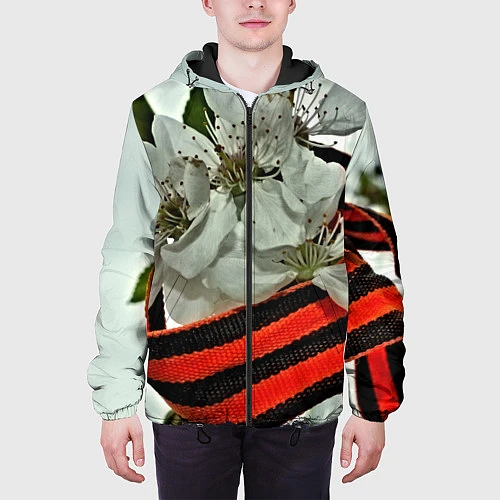 Мужская куртка Георгиевская лента / 3D-Черный – фото 3