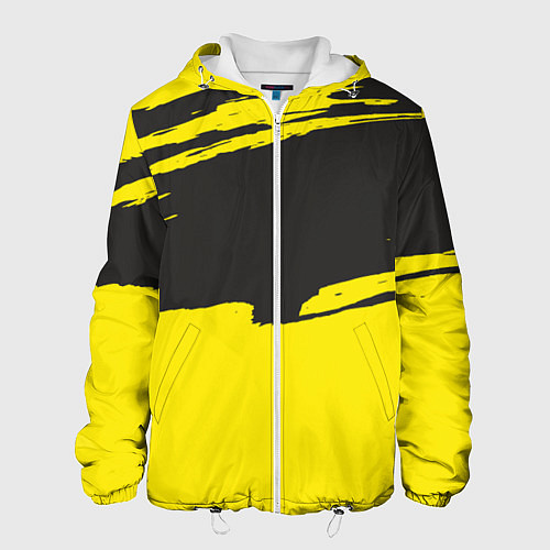 Мужская куртка Чёрно-жёлтый / 3D-Белый – фото 1