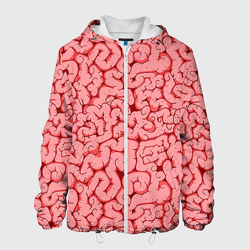 Мужская куртка Мозг / 3D-Белый – фото 1