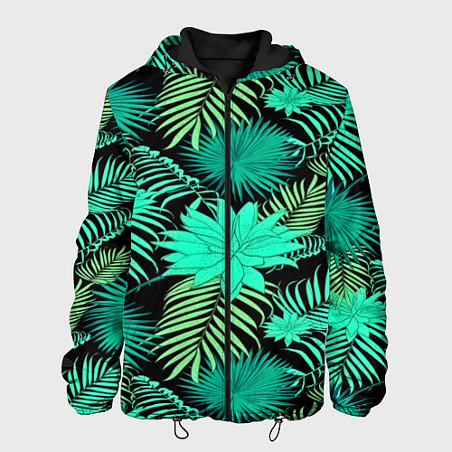 Мужская куртка Tropical pattern / 3D-Черный – фото 1
