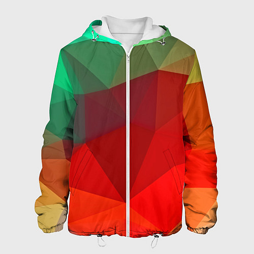 Мужская куртка Abstraction colorise / 3D-Белый – фото 1