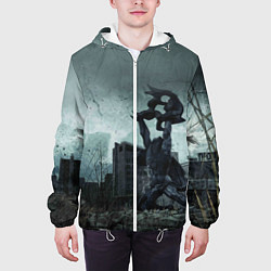 Куртка с капюшоном мужская STALKER: Pripyat, цвет: 3D-белый — фото 2