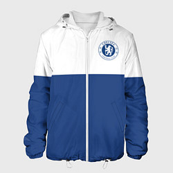 Куртка с капюшоном мужская Chelsea FC: Light Blue, цвет: 3D-белый
