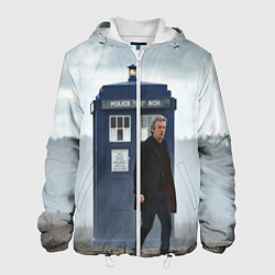 Куртка с капюшоном мужская Доктор кто, цвет: 3D-белый