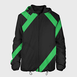 Куртка с капюшоном мужская Диагонали, цвет: 3D-черный