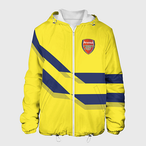 Мужская куртка Arsenal FC: Yellow style / 3D-Белый – фото 1