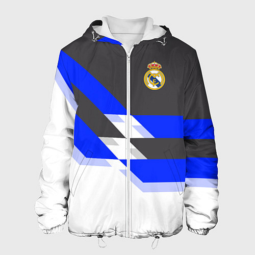 Мужская куртка Real Madrid FC: White style / 3D-Белый – фото 1