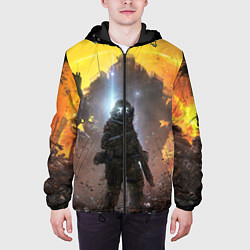 Куртка с капюшоном мужская Titanfall: Robots War, цвет: 3D-черный — фото 2