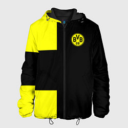 Куртка с капюшоном мужская BVB FC: Black style, цвет: 3D-черный