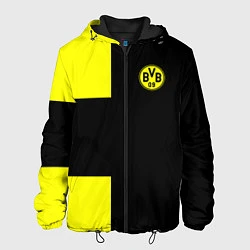 Куртка с капюшоном мужская BVB FC: Black style, цвет: 3D-черный