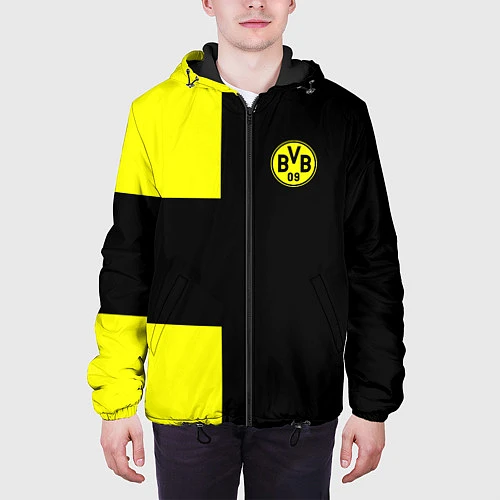 Мужская куртка BVB FC: Black style / 3D-Черный – фото 3