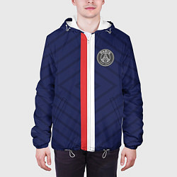 Куртка с капюшоном мужская FC PSG: Paris, цвет: 3D-белый — фото 2