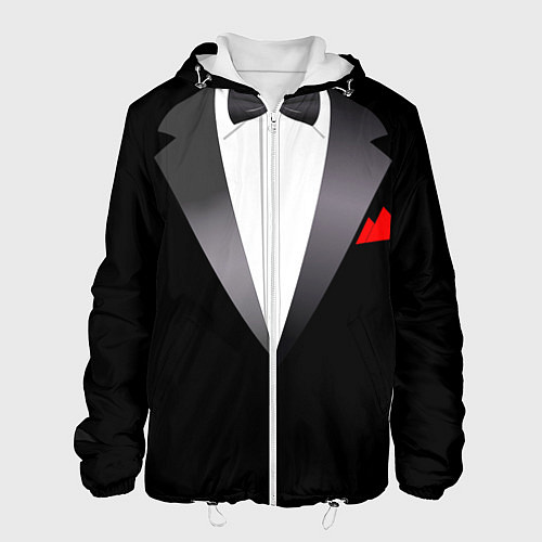 Мужская куртка Смокинг мистера / 3D-Белый – фото 1