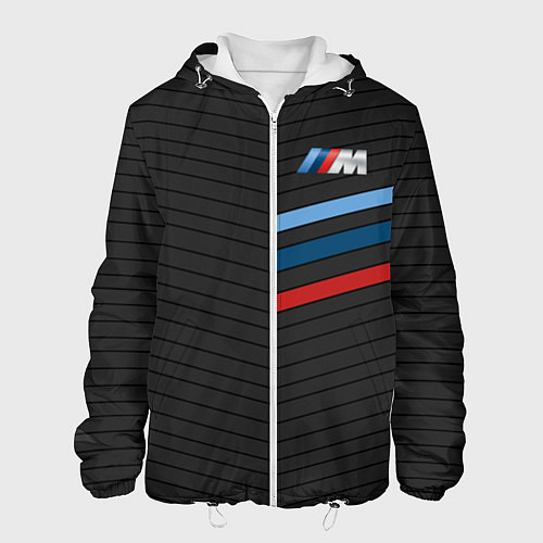 Мужская куртка BMW: M Tricolor Sport / 3D-Белый – фото 1