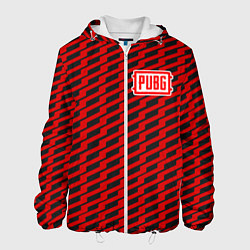 Куртка с капюшоном мужская PUBG: Red Line, цвет: 3D-белый