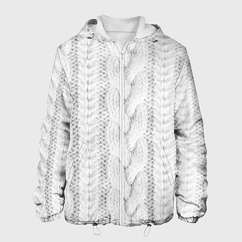 Мужская куртка Вязанная ткань / 3D-Белый – фото 1