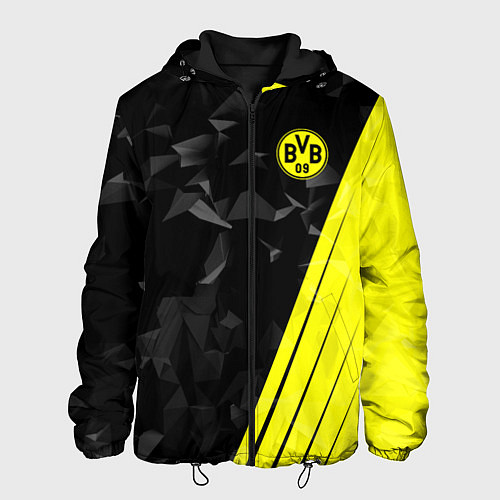 Мужская куртка FC Borussia Dortmund: Abstract / 3D-Черный – фото 1