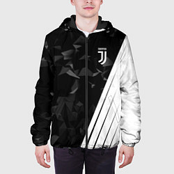 Куртка с капюшоном мужская FC Juventus: Abstract, цвет: 3D-черный — фото 2