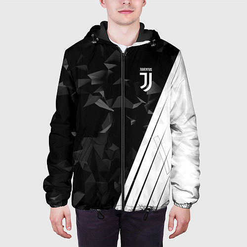 Мужская куртка FC Juventus: Abstract / 3D-Черный – фото 3