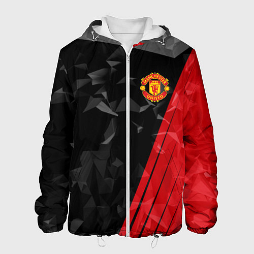 Мужская куртка FC Manchester United: Abstract / 3D-Белый – фото 1