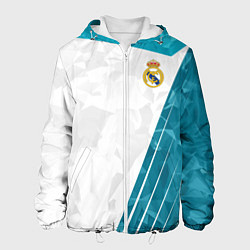 Куртка с капюшоном мужская FC Real Madrid: Abstract, цвет: 3D-белый